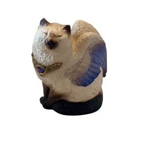 Windstone Editions Flap Cat Siamese Periwinkle Blue Wing Figurine M Pena Fantasy